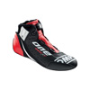 OMP Racing One Evo X R Shoes, Black/Red Size 40