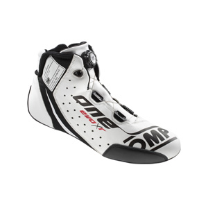 OMP Racing One Evo X R Shoes, White Size 46