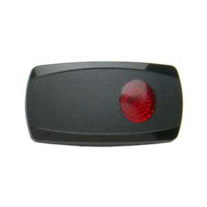 Painless Single Oval Contour Rocker Switch Cover - Red