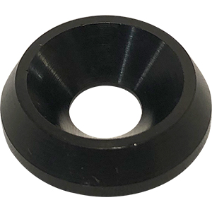 Black 3/4" Alum Body Washer For 1/4" Tapered Hole
