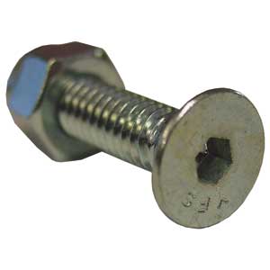 Panelfast 1" X 1/4" Flat Allen Bolt & Serrated Lock Nut For 8620