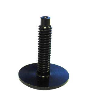 Panelfast Black Plunge Slot Aluminum 1" Head 1/4-20-1" Stud