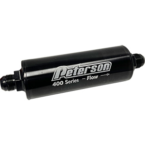 Peterson 400 Series Oil Filter Without Bypass, 100 Micron, -16 AN Fittings