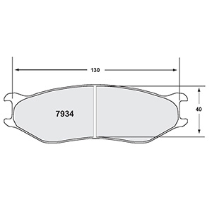 PFC ZR94 Race Pad with 40mm Annulus for 32mm Thick Race Disc