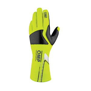 OMP Racing Pro Mech -S Gloves, Florescent Yellow Size S