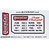 QuickCar Labels for Large Switch Panels