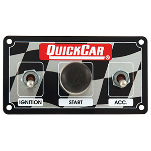 QuickCar Ignition Panel - Single Ignition Weatherpacked with 3 wheel brake Flag