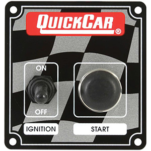 QuickCar Ignition Panel Ð Ignition Switch & Start Button Flag