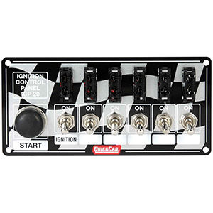 QuickCar Ignition Panel Ð Ignition Switch Start Switch 5-Acc. Switches ATC Fused
