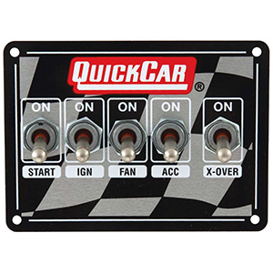 QuickCar Ignition Panel - Dual Ignition Weatherpacked with 3 wheel brake Flag