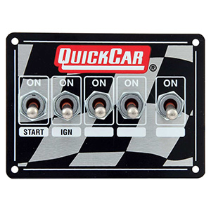 QuickCar Ignition Panel - Single Ignition Weatherpacked with Dual Pickups Flag