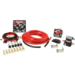 QuickCar 4 AWG Wiring Kit with 50-022 Bat. Cable Wire Harness MDS Solenoid & Wire Clamps