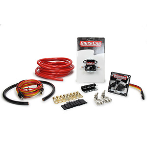 QuickCar 2 AWG Wiring Kit with 50-102 Bat. Cable Wire Harness Solenoid & Wire Clamps