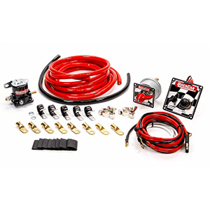 QuickCar 4 AWG Wiring Kit with 50-102 Bat. Cable Wire Harness MDS Solenoid & Wire Clamps