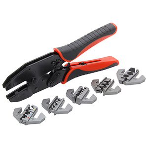 QuickCar Ratcheting Terminal Crimper with Dies
