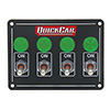 QuickCar Accessory Panel Weatherproof 4 Switch Lighted