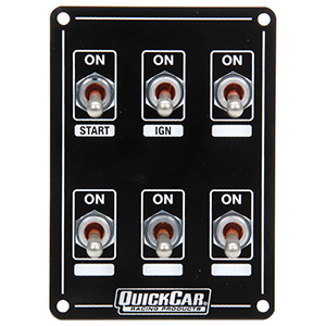 QuickCar Ignition Panel Weatherproof 6 Switch Dual Ignition Weatherpack