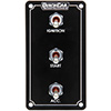 QuickCar Ignition Panel Weatherproof 3 Switch Vert. with Pigtail