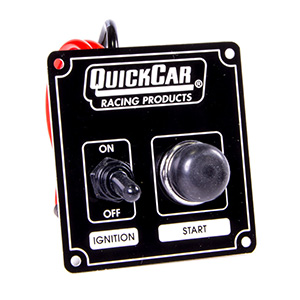 QuickCar Ignition Panel Ð Ignition Switch & Start Button Black