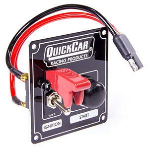 QuickCar Ignition Panel Ð Flip Cover Ignition Switch & Start Button Black