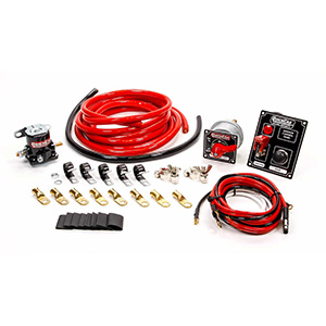 QuickCar 2 AWG Wiring Kit with 50-853 Bat. Cable Wire Harness MDS Solenoid & Wire Clamps