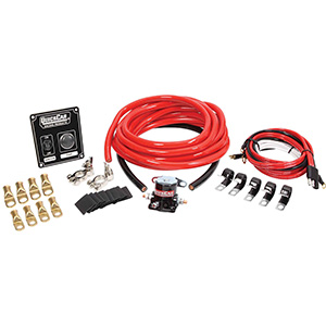 QuickCar 2 AWG Wiring Kit with 50-102 Bat. Cable Wire Harness Solenoid & Wire Clamps