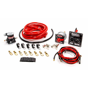 QuickCar 4 AWG Wiring Kit with 50-802 Bat. Cable Wire Harness MDS Solenoid & Wire Clamps