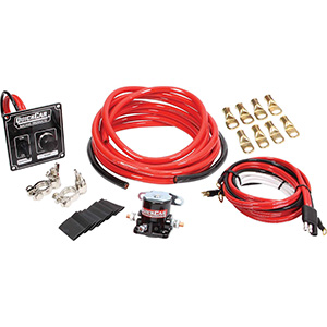 QuickCar 4 AWG Wiring Kit with 50-802 Bat. Cable Wire Harness Solenoid & Wire Clamps