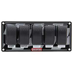 QuickCar Ignition Panel Rocker Switch Panel Flag