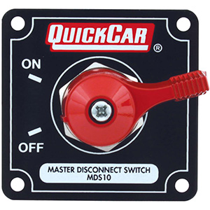QuickCar Master Disconnect Switch Black with Alternator Posts