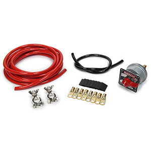 QuickCar Battery Cable Kit with 1-4AWG kit 1-Master Disconnect Switch