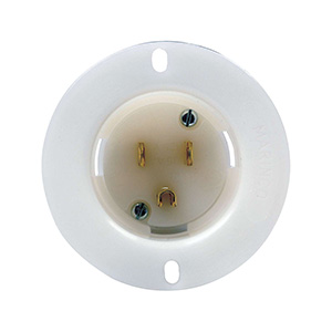 QuickCar Male Recessed Outlet 110 volt