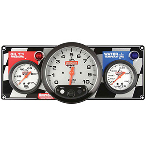 QuickCar 2-1 Gauge Panel OP/WT WITH 5" Tachometer