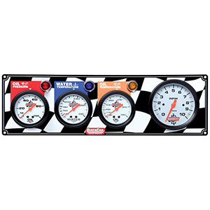 QuickCar 3-1 Gauge Panel OP/WT/OT WITH 3-3/8" Tachometer