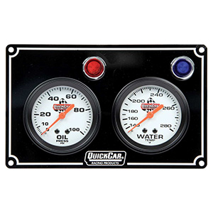 QuickCar 2 Gauge OP/WT Black