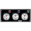 QuickCar 3 Gauge Panel OP/WT/FP Black