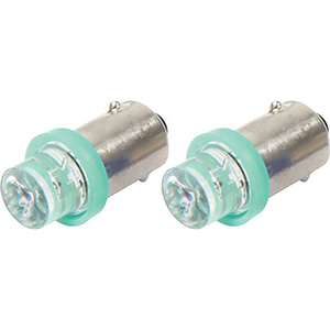 QuickCar Green LED Bulbs Pair