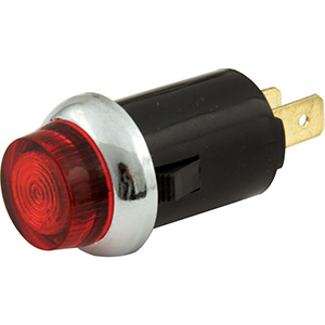 QuickCar Warning Light 3/4" Red