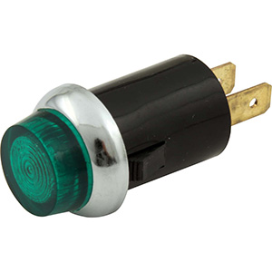QuickCar Warning Light 3/4" Green