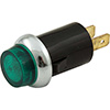 QuickCar Warning Light 3/4" Green