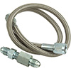QuickCar Gauge Line Kit 12" Steel Braided Line and fittings