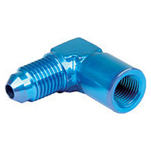 QuickCar Aluminum 90 Female 1/8"NPT to -4 AN Male