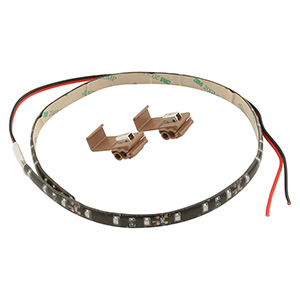 QuickCar LED Warning Light Strip Red w/ Connectors