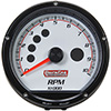 QuickCar Redline Multi Recall Tachometer White