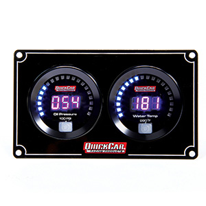 QuickCar Digital 2 Gauge Panel OP/WT