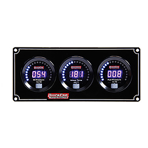 QuickCar Digital 3 Gauge Panel OP/WT/FP