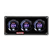 QuickCar Digital 3 Gauge Panel OP/WT/FP