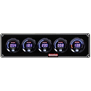 QuickCar Digital 5 Gauge Panel OP/WT/OT/FP/Volt