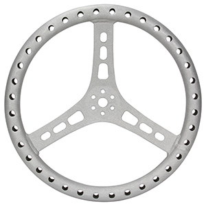 QuickCar 15" Alum LW Steering Wheel Plain