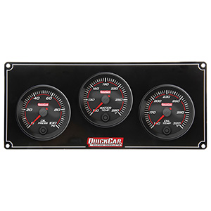 QuickCar Redline 3 Gauge Panel OP/WT/OT